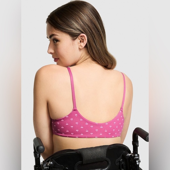 Victoria’s Secret Adaptive Wear Everywhere Front Close Bra in Mauve Cherry, 32A - Picture 2 of 8